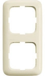 Rahmen zwei-fach, gl&auml;nzend, Kunststoff, Unterputzmontage, Schutzart IP20, 81 x 152 x