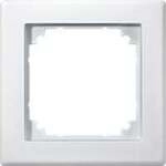 Rahmen einfach polarwei&szlig;, Typ 484119, Thermoplast, Schutzart IP20, Ma&szlig;e 80,5 x 80,5