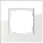 Abdeckrahmen einfach aus Glas, gl&auml;nzende Oberfl&auml;che, Schutzart IP20,
