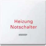 Wippe Kontrollfenster f&uuml;r Fenster mit Aufdruck Heizung, Typ 435119, gl&auml;nzend