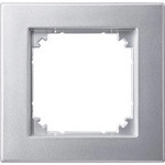 Rahmen einfach Aluminium, Typ 486160, Thermoplast, matt, Schutzart IP20,