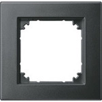 Rahmen einfach, Thermoplast edelmatt, Schutzart IP20, Schlagfestigkeit IK02,
