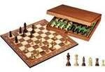 Tunier Schachset mit Holzkassette f&uuml;r Schachfiguren, Brettspiel