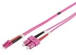 LWL Patchkabel, Duplex, LC > SC Stecker, Multimode OM4