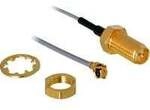 RP-SMA Buchse zum Einbau > MHF/U.FL-LP-068 Stecker, Adapter