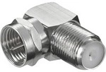 90&deg;-Winkel-Adapter F-Stecker auf F-Kupplung