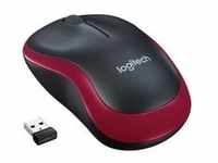 Wireless Mouse M185, Maus - rot, Retail