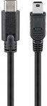 USB 2.0 Kabel, USB-C Stecker > Mini-USB Stecker, Adapter