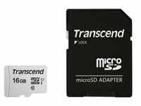 300S 16 GB microSDHC, Speicherkarte - silber, UHS-I U1, Class 10
