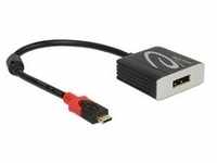 USB Adapter, USB-C Stecker > DisplayPort Buchse - schwarz, 20cm, DP Alt Mode