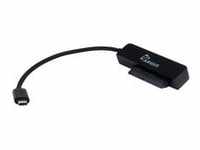 USB 3.2 Gen 1 Adapter, USB-C Stecker > SATA 15pin + 7pin Buchse - schwarz