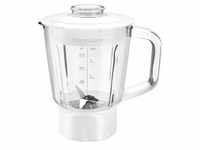 Mixeraufsatz MUZ45MX1, Glas - weiß/transparent, 0,8 Liter, für Küchenmaschine MUM