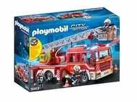 9463 City Action Feuerwehr-Leiterfahrzeug, Konstruktionsspielzeug - rot/silber,...