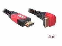 High Speed Kabel HDMI A (Stecker) > HDMI A (Stecker, gewinkelt) 4K - schwarz, 5 Meter