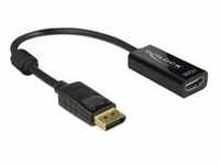 DisplayPort 1.2 St > HDMI Bu 4K, Adapter - schwarz, 20 cm