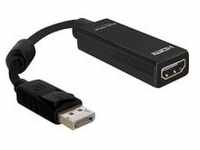 Adapter DP-Stecker auf HDMI-Buchse - schwarz, 12,5 cm, Lite Retail