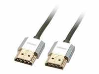 CROMO Slim High-Speed-HDMI-Kabel mit Ethernet - schwarz, 50cm