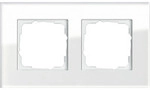 Abdeckrahmen zweifach aus Glas, gl&auml;nzende Oberfl&auml;che, System 55 Esprit, Typ 021212