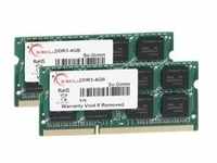 SO-DIMM 8 GB DDR3-1066 (2x 4 GB) Dual-Kit, Arbeitsspeicher - F3-8500CL7D-8GBSQ, Lite