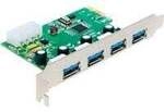 PCIe x1 Karte zu 4x extern USB Typ-A 5 Gbit/s, USB-Controller