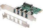 4-Port USB 3.0 PCIe, Schnittstellenkarte