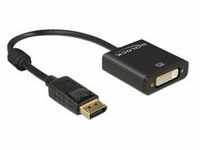 Adapter DisplayPort 1.2 > DVI Buchse 4K - schwarz, 20cm