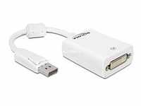 DisplayPort zu DVI-I Buchse 24+5, Adapter - weiß, 12,5 cm, Lite Retail