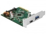 PCIe >1x USB C + 1x USB A, USB-Controller