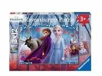 Kinderpuzzle Disney Frozen - Reise ins Ungewisse - 2x 12 Teile