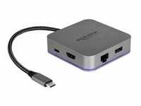 USB-C Dockingstation - grau, HDMI, Power Delivery, RJ-45