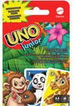 UNO Junior Kartenspiel f&uuml;r Kinder mit Tiermotiven und verschiedenen