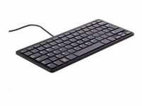 offizielle Raspberry Pi Tastatur - schwarz/grau, DE-Layout, inkl. 3-Port-USB-Hub