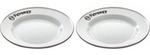 Emaille Teller px-plate-w, 2 St&uuml;ck
