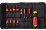 Schraubendreher und Steckschl&uuml;sseleinsatz 1/4" electric slimVario Set