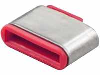 Lindy 40437, Lindy USB Typ C Port Schloss 10 Stück, Sicherheit rot, Schlüssel