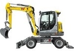 SUPER Wacker Neuson EW65 Mobilbagger, Modellfahrzeug