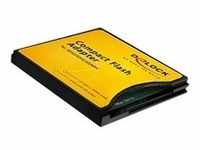 Compact Flash Adapter für SD / MMC, Kartenleser - schwarz/gelb