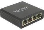 USB 3.2 Gen 1 Adapter, USB-A Stecker > 4x RJ-45 Buchse