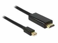 Adapterkabel miniDP Stecker > HDMI-A Stecker - schwarz, 1 Meter