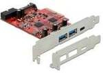 PCIe x4 > 1x USB 3.2 Gen 2 USB-C,+ 2xUSB-A, 1x intern USB 3.2 Gen 1,