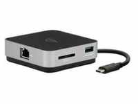 USB-C Travel Dock E, Dockingstation - grau/schwarz, HDMI, USB-A, Gigabit LAN