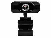 Full HD 1080p Webcam mit Mikrofon - schwarz