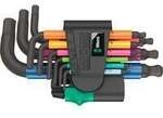 950/9 Hex-Plus Multicolour 2 Winkelschl&uuml;sselsatz, 9-teilig, Schraubendreher