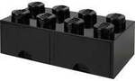 LEGO Brick Drawer 8 schwarz, Aufbewahrungsbox