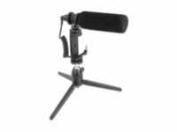 Vlog Shotgun Mikrofon Set - schwarz, Klinke