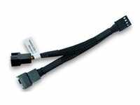 Y-Kabel für 4 Pin PWM Lüfter, 10cm - schwarz