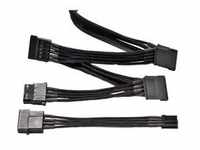 3x S-ATA + 1x HDD / FDD 100cm, Kabel - schwarz