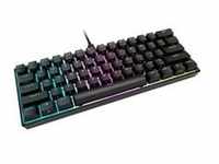 K65 RGB MINI, Gaming-Tastatur - schwarz, DE-Layout, Cherry MX RGB Speed Silver