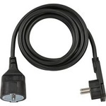 Verl&auml;ngerungskabel, 1x Winkel-Flachstecker