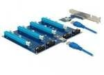 Riser Karte PCI Express x1 > 4 x PCIe x16, Riser Card